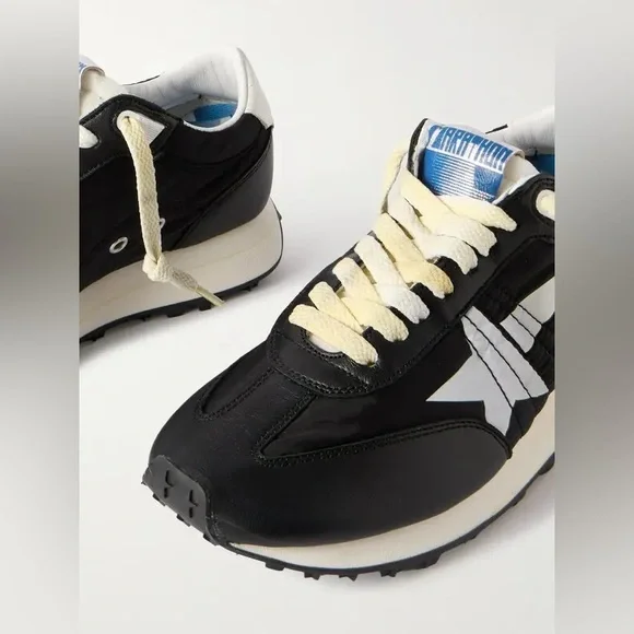 Golden Goose Black and White Marathon M77 Sneakers - Picture 4 of 6